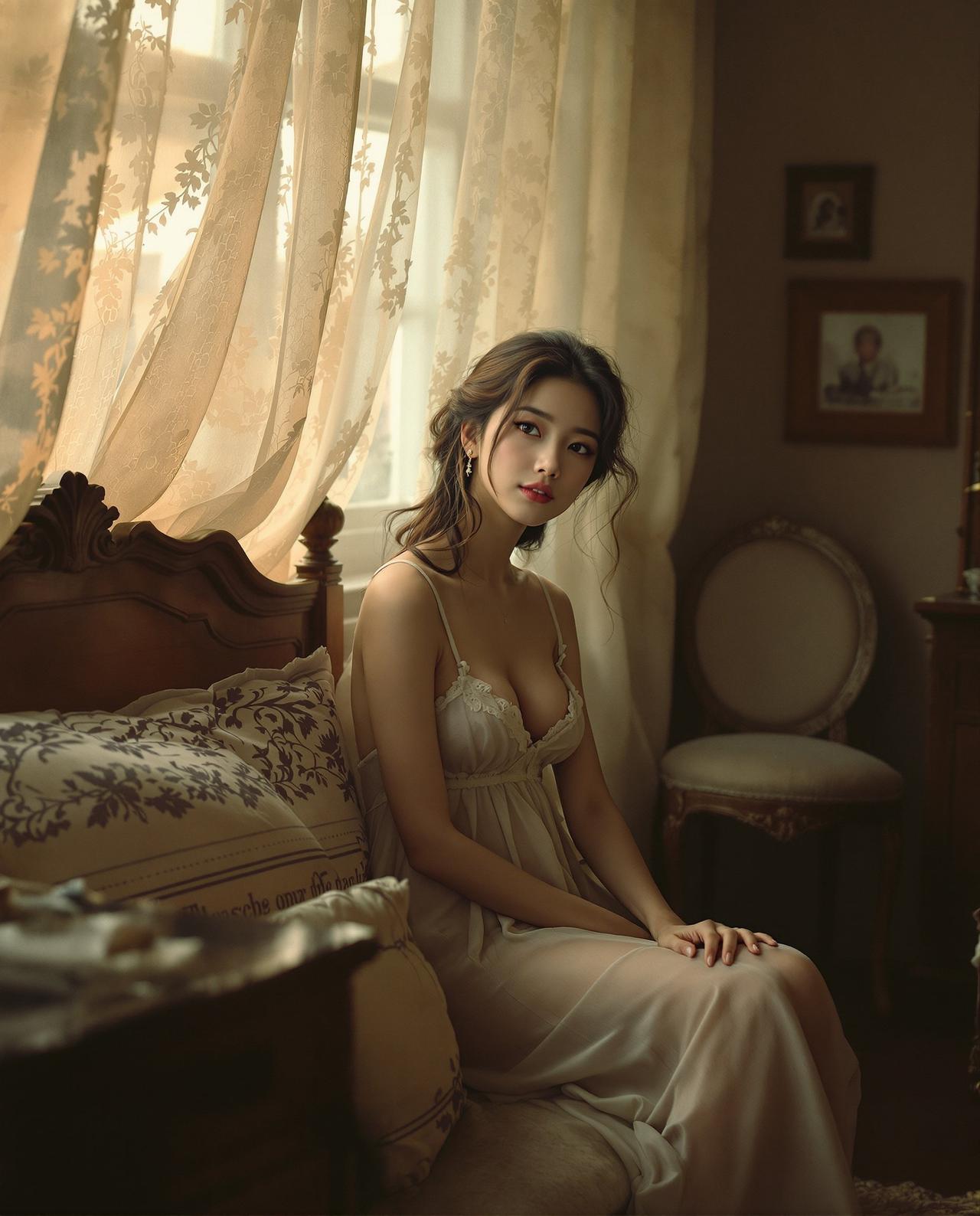 写真集-蜜桃社-蜜桃社 - 复古闺房中的恬静时光